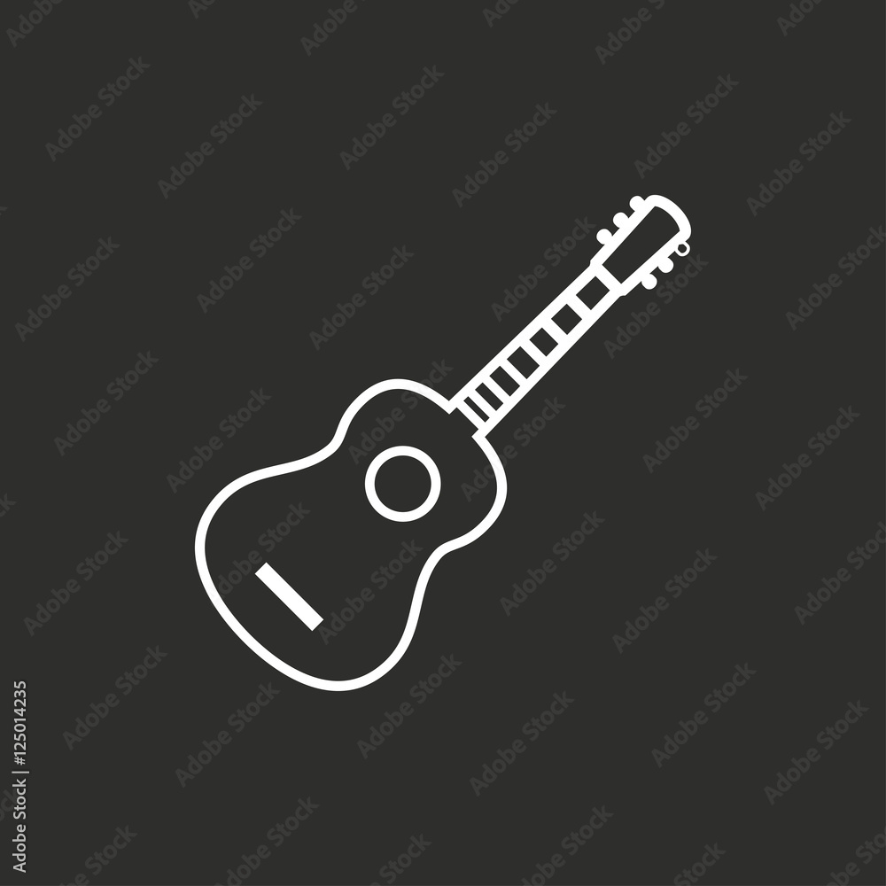 Guitar - vector icon. Guitar - vector icon.