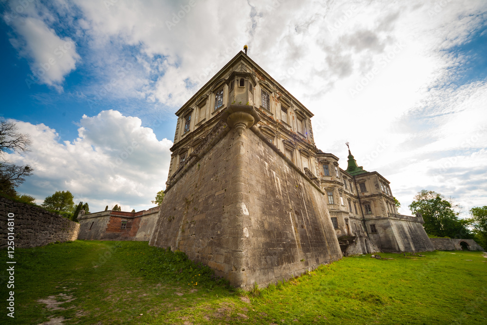 Pidhirtsi Castle (or Palace in Pidhirtsi), Lviv region , Ukraine ,western Ukraine, old castle , architectural monument