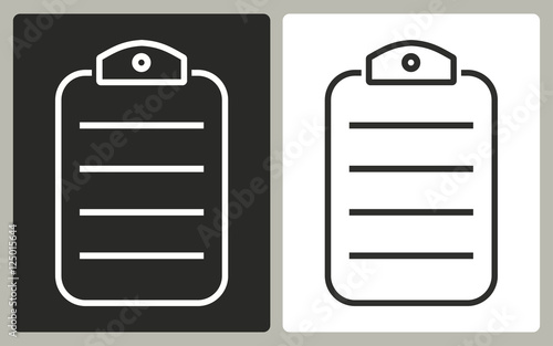 Clipboard - vector icon.