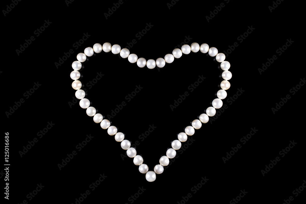 Heart of pearl beads Heart of pearl beads