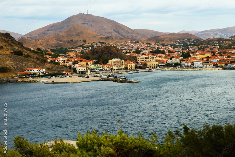 Fototapeta premium Myrina,capitol of island Lemnos, Greece.