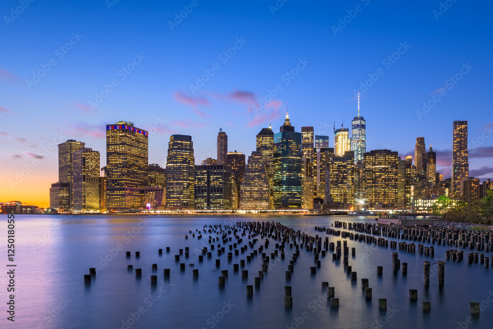 New York City East River Skyline