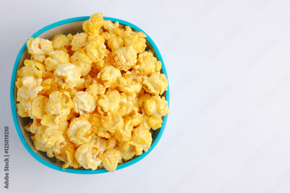 Pop corn in cup. Pop corn in cup.