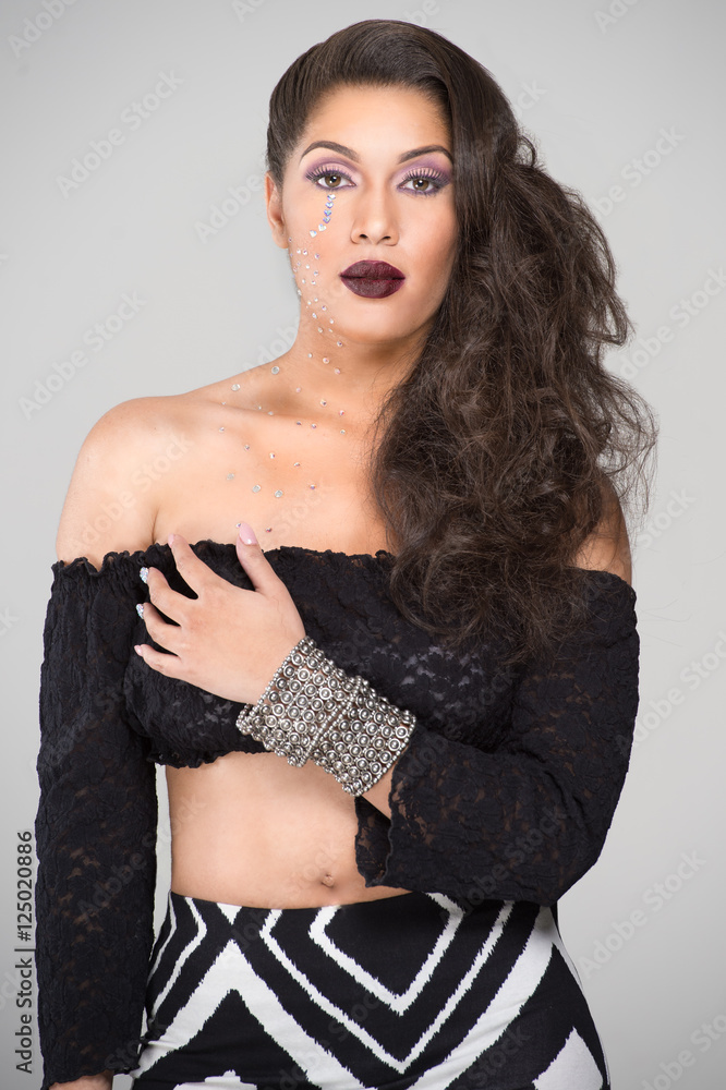 Naklejka premium Exotic Fashion Model