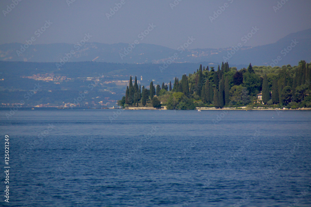 Garda Lake landscape in Garda town