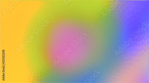 Yellow blue triangle circle abstract background