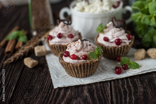 Homemade dessert from cotta...