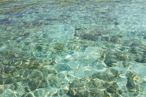 Crystal clear water of the tropical sea