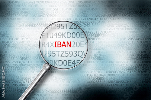 reading iban screen magnifying glass 3D Illustrastion