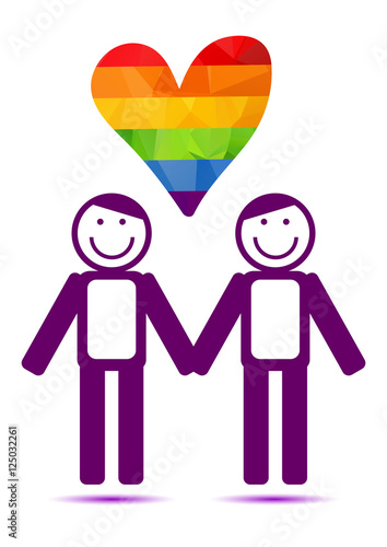 happy gays couple