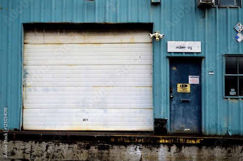Exterior of warehouse door
