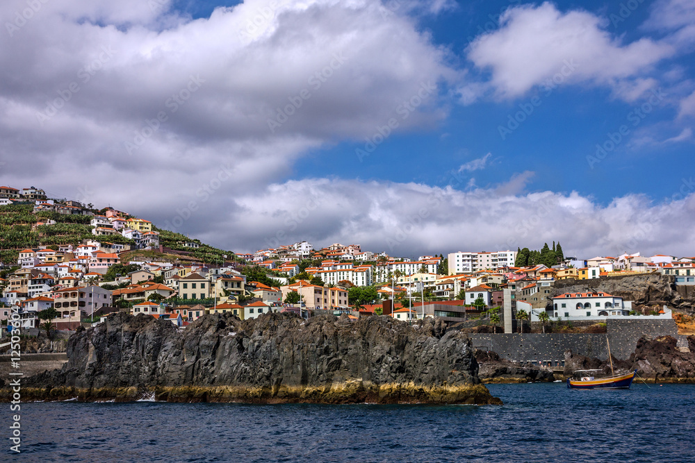 seafront in Funchal, Madeira island, Portugal