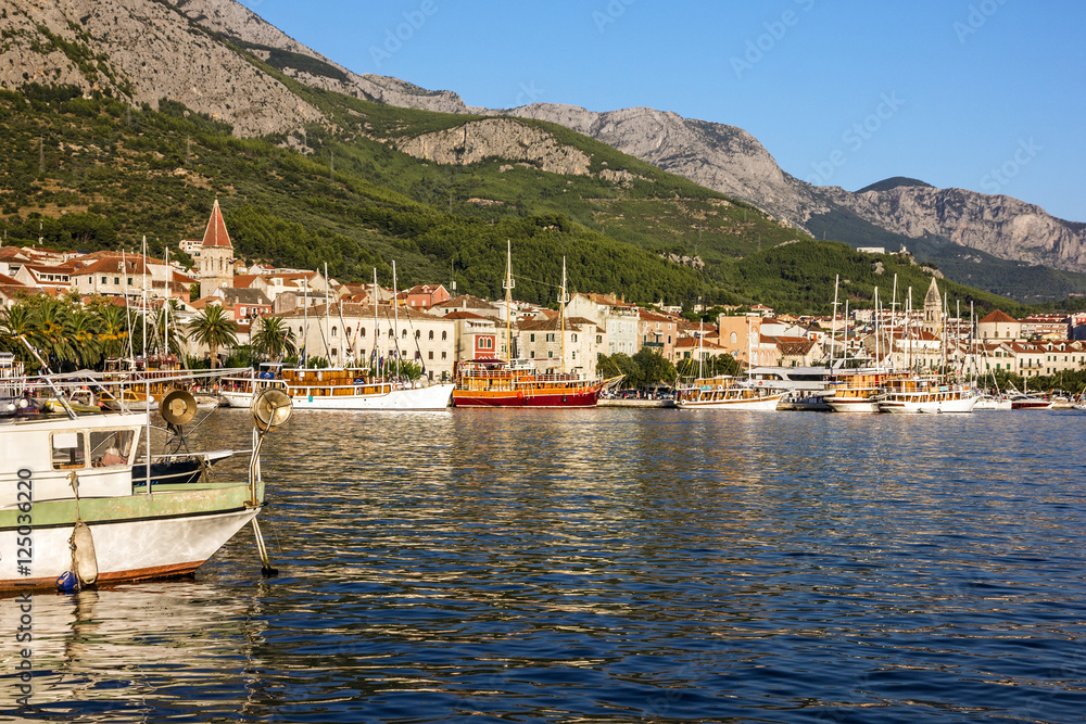 Croatia, sea port if Makarska resort