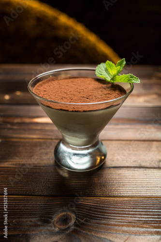 italian desert tiramisu photo