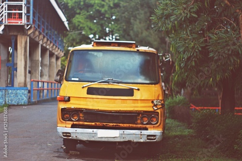 Yellow old truck