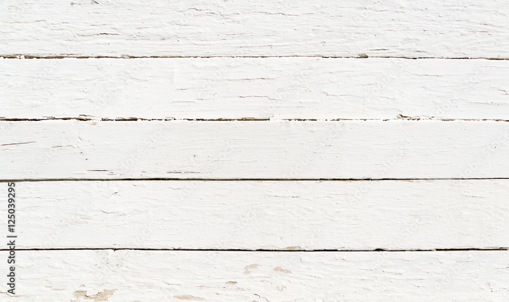 Naklejka premium White wooden plank