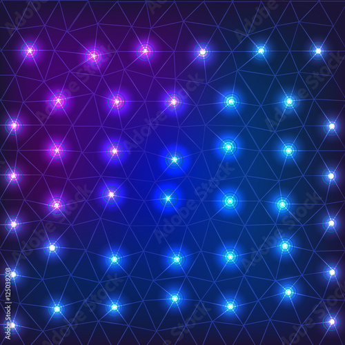 Geometrical background blue.