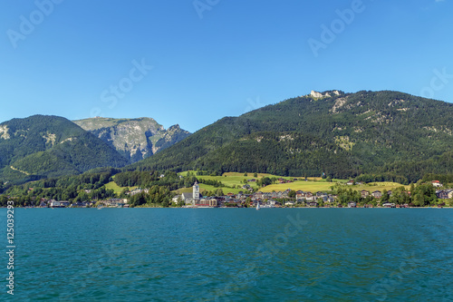 view of St. Wolfgang, Austria © borisb17