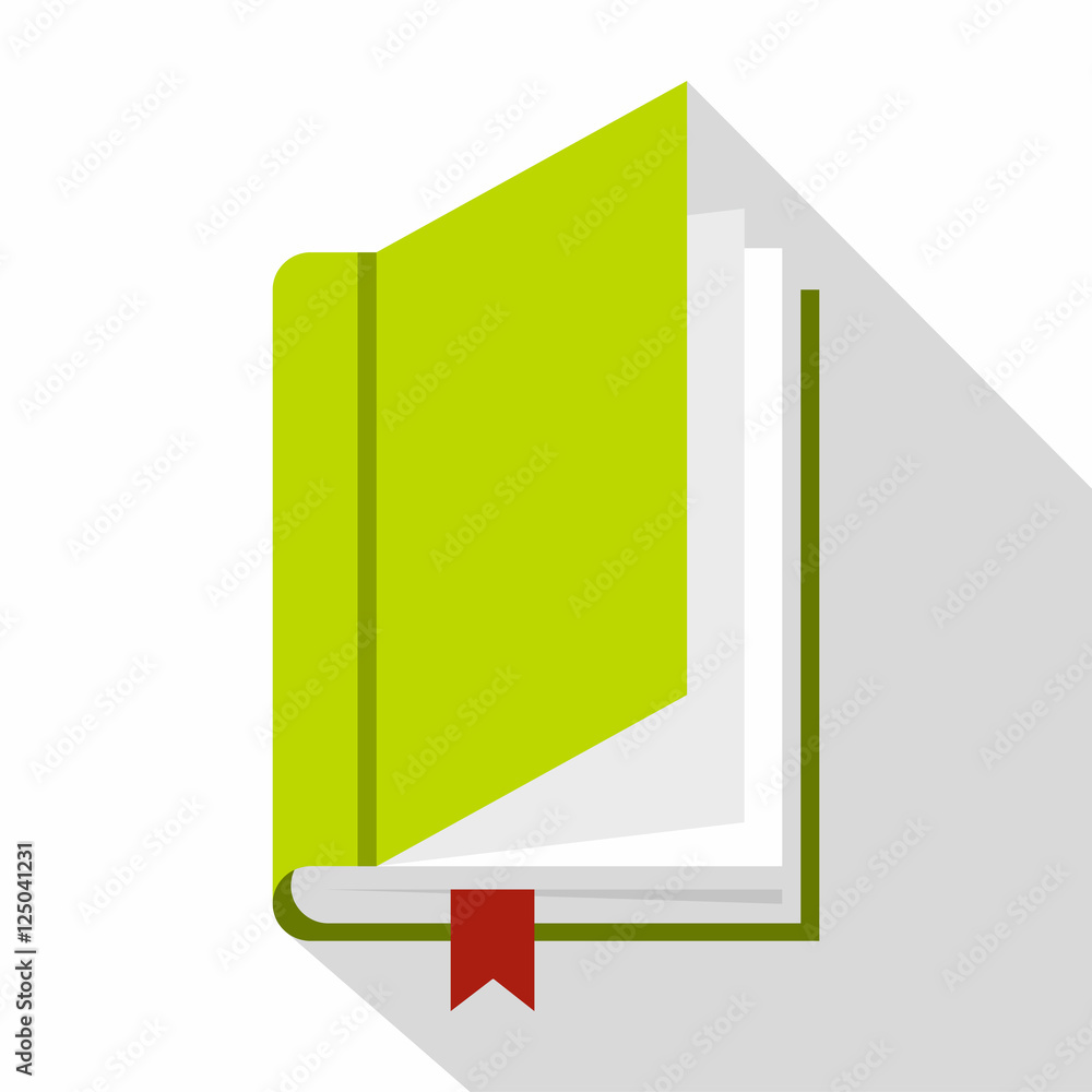 Book with bookmark icon. Flat illustration of book with bookmark vector icon for web Book with bookmark icon. Flat illustration of book with bookmark vector icon for web