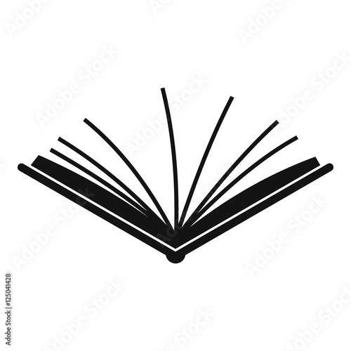 Open tutorial icon. Simple illustration of open tutorial vector icon for web