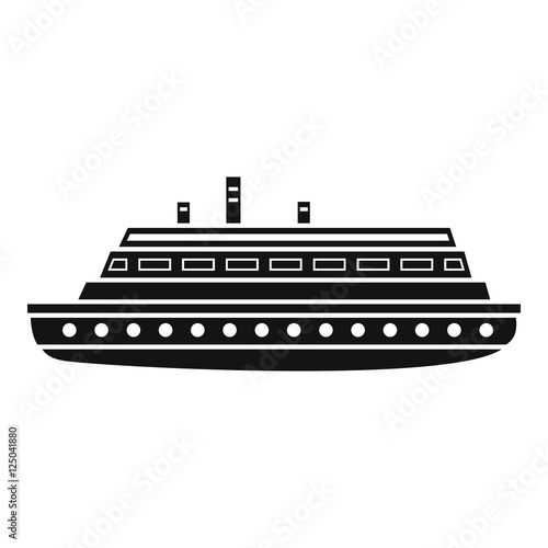 Long ship icon. Simple illustration of long ship vector icon for web © ylivdesign