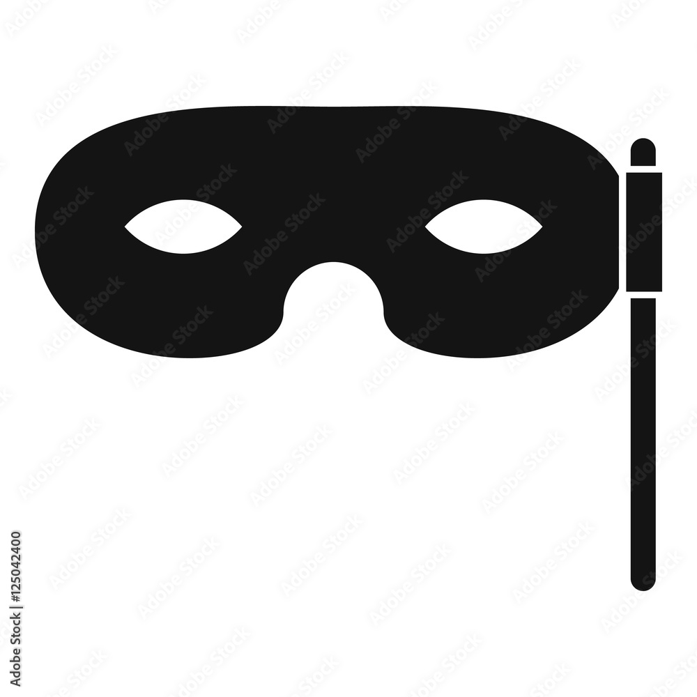 Carnival mask icon. Simple illustration of carnival mask vector icon for web