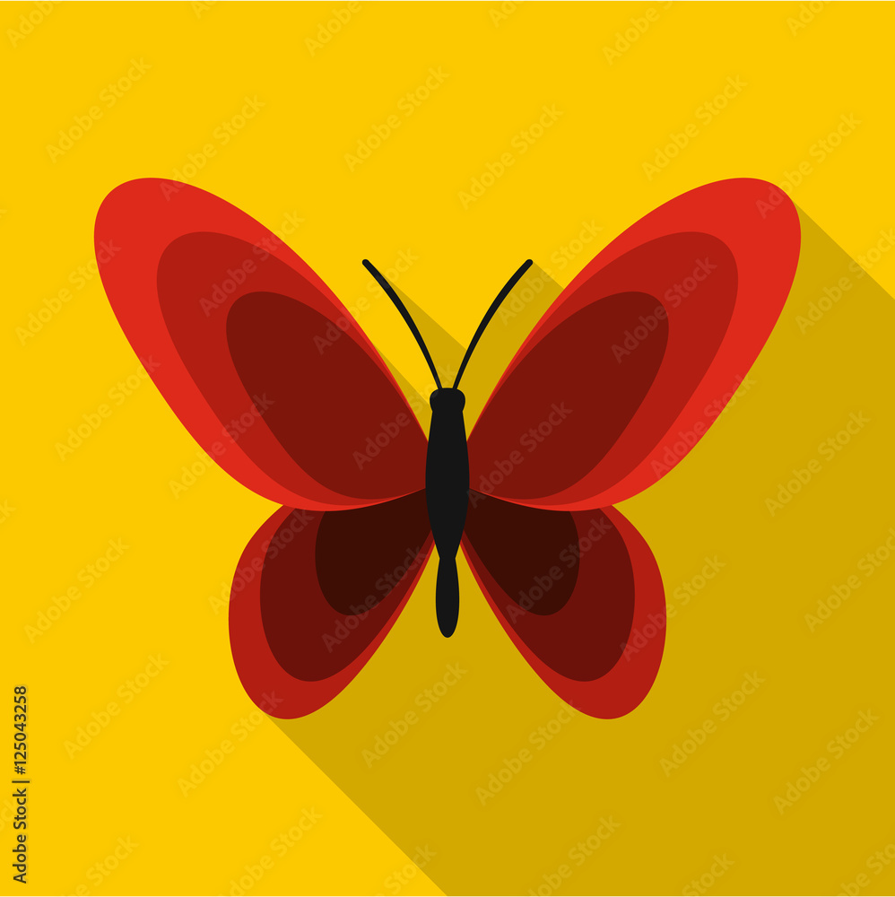 Butterfly icon. Flat illustration of butterfly vector icon for web Butterfly icon. Flat illustration of butterfly vector icon for web