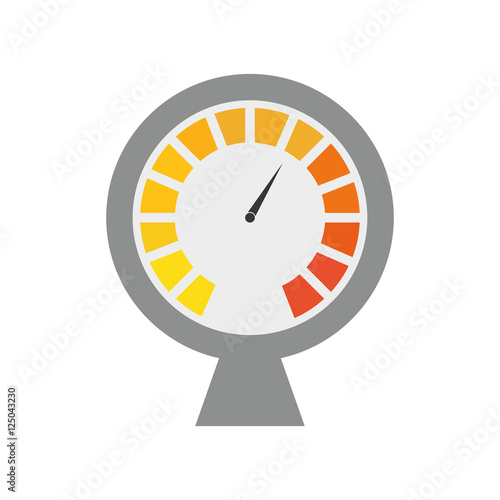 pressure gauge device icon vector illustration design
