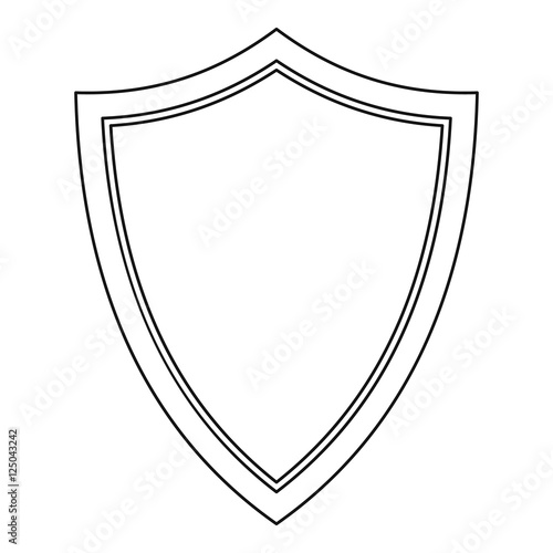Shield for war icon. Outline illustration of shield for war vector icon for web