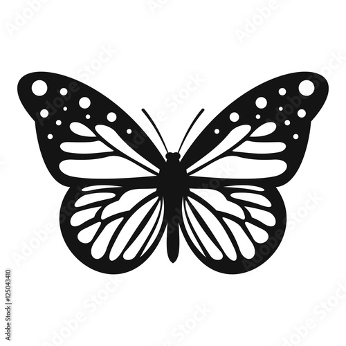 Big butterfly icon. Simple illustration of big butterfly vector icon for web photo