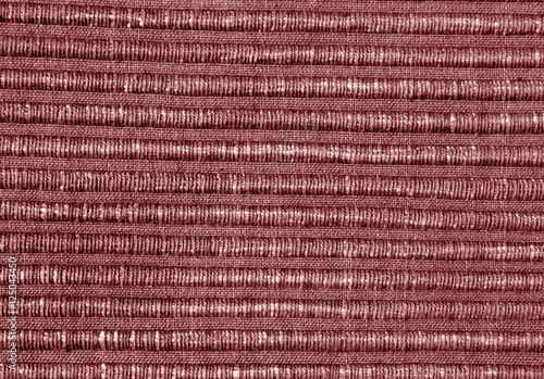Red color knitting texture.