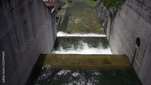 ダムの排水　シネマグラフ