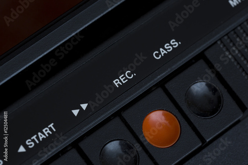 Rec button on a very old cassette player.