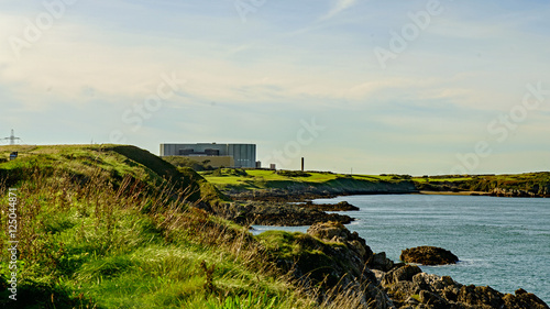 Tableau sur toile Disused and decommissioned Nuclea Power Station,Wylfa, Wales.