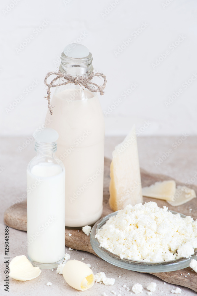 Light composition with dairy products Light composition with dairy products