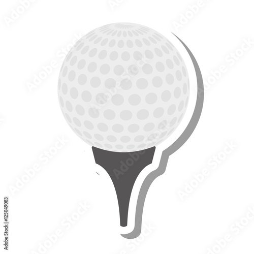 golf ball isolated icon vector illustration design