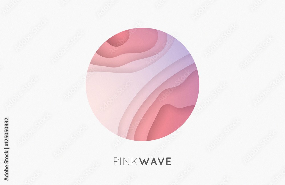 Wave logo. Business Icon. Pink logo. Company logo Wave logo. Business Icon. Pink logo. Company logo