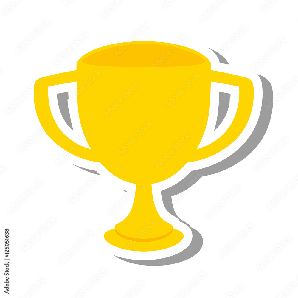 trophy cup winner isolated icon vector illustration design trophy cup winner isolated icon vector illustration design