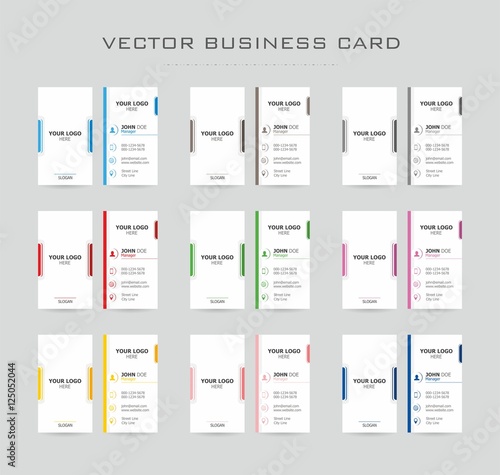 Business card color pack