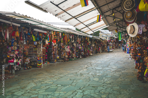 BOGOTA, COLOMBIA - Crafts at Monserrate Mountain.