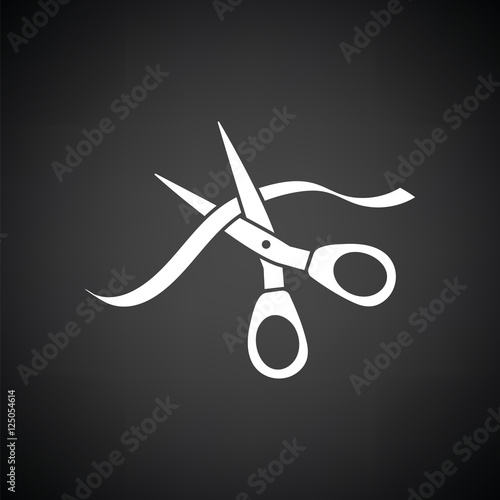 Ceremony ribbon cut icon