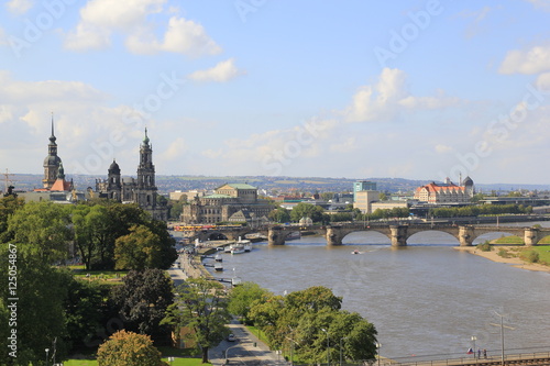 Stadtansicht von Dresden von oben