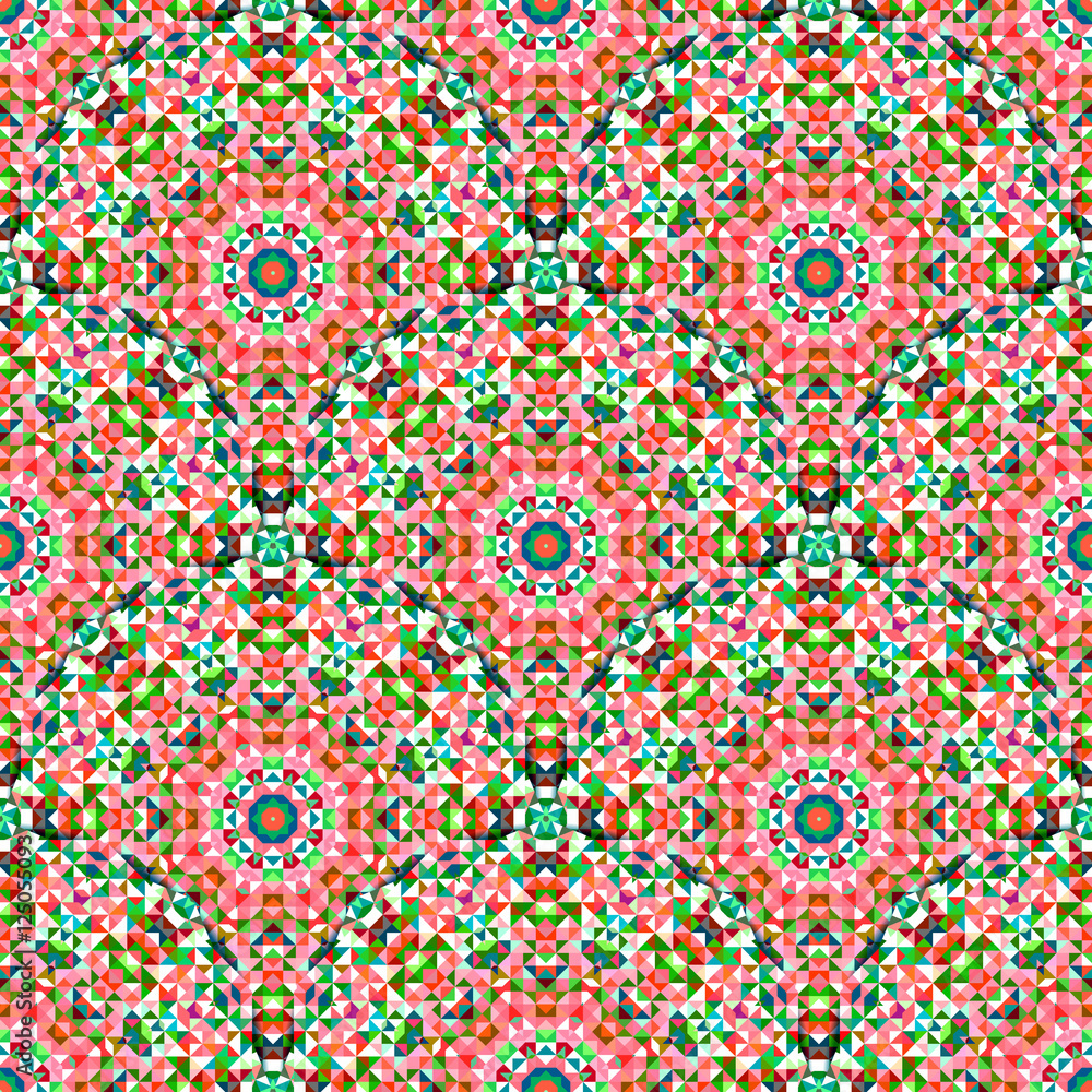 Ornamental Seamless Pattern. Abstract Geometrical Vector Background Ornamental Seamless Pattern. Abstract Geometrical Vector Background