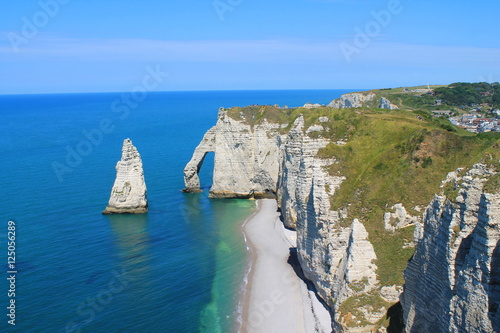 Φωτογραφία Plage et falaises d'étretat, France