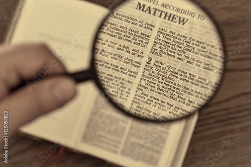 Christmas bible reading, gospel according to Matthew, when Jesus