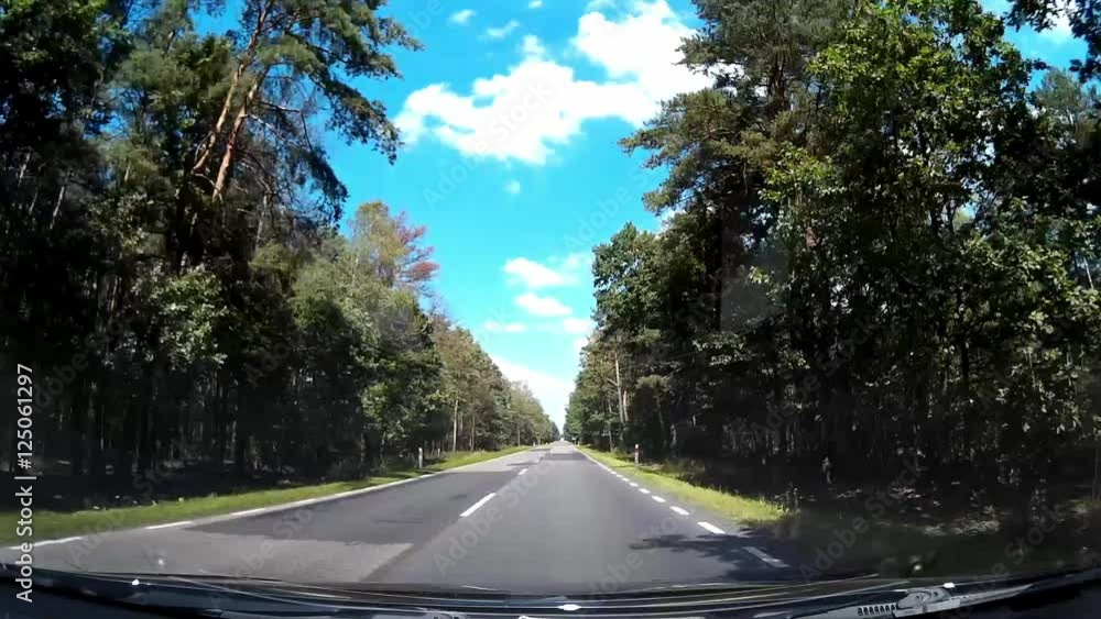 Dash Cam Local Road Good Weather Conditions Driving POV, Poland Europe Dash Cam Local Road Good Weather Conditions Driving POV, Poland Europe