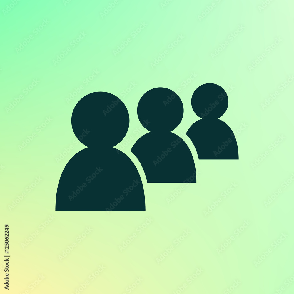 Add new user account flat icon for apps Add new user account flat icon for apps