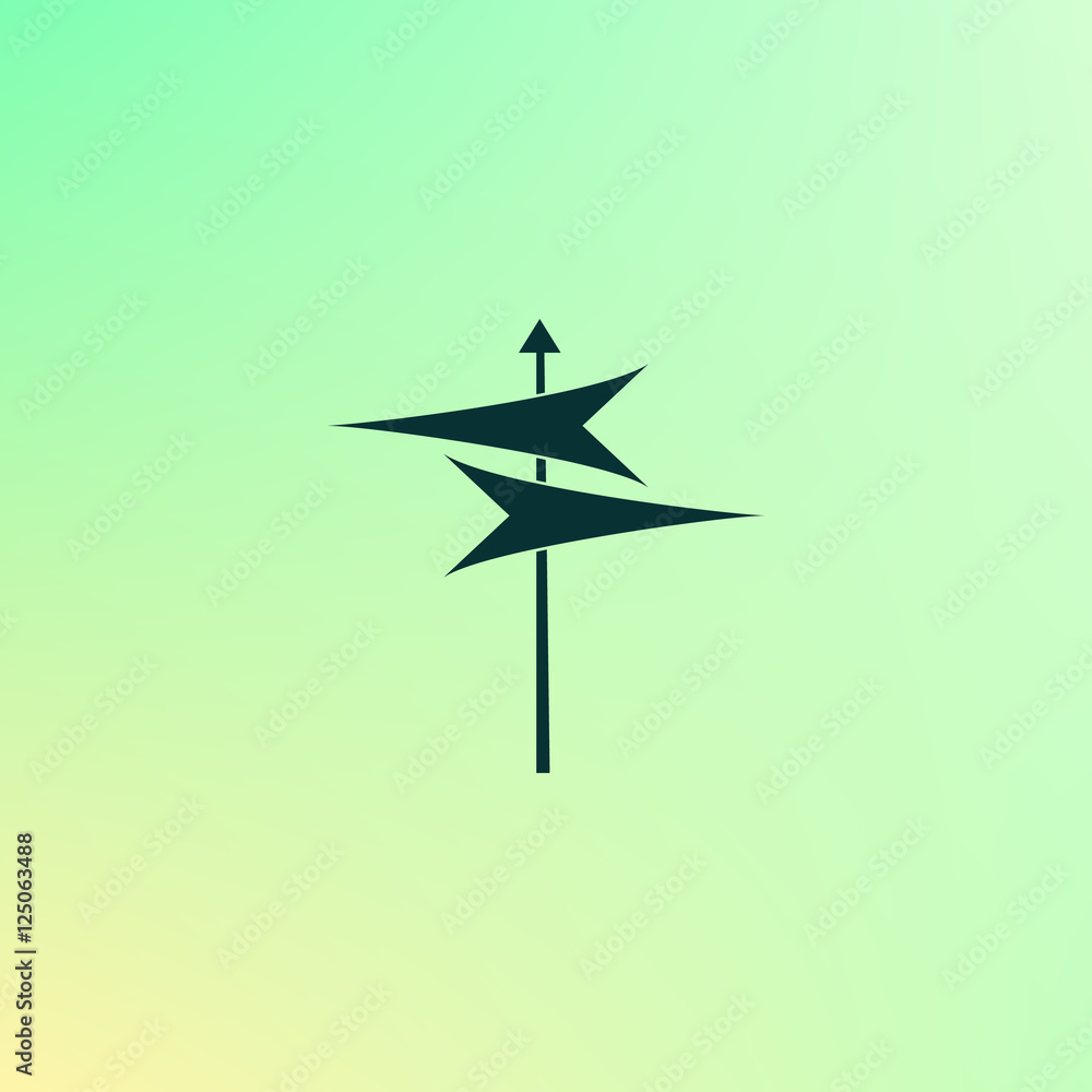 Signpost icon vector illustration Adobe Stock