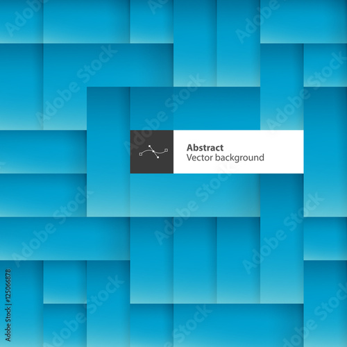 Blue abstract squares background with space for text. Vector ill