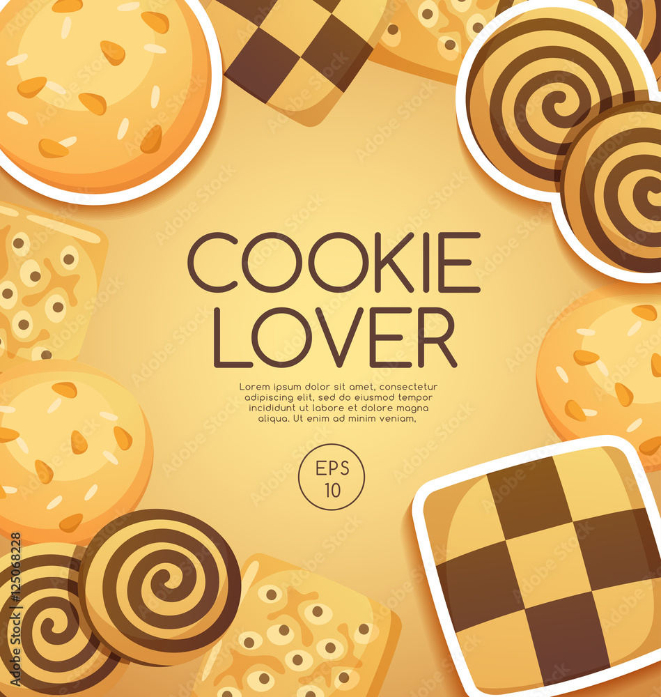 Cookie Lover Elements : Vector Illustration Cookie Lover Elements : Vector Illustration